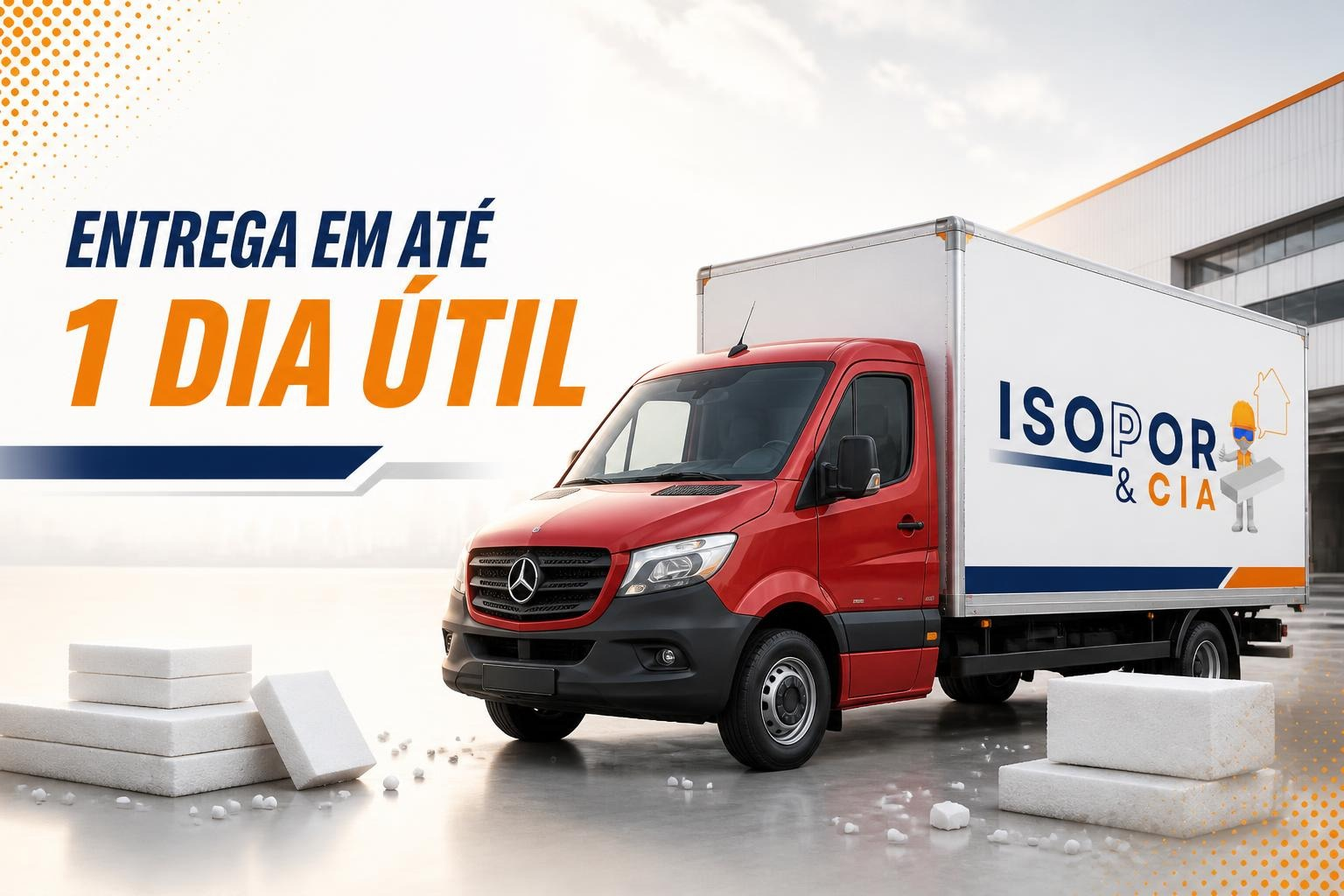 Entrega rápida de produtos em EPS